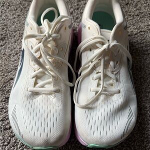 Altra White and Pink Athletic Shoes